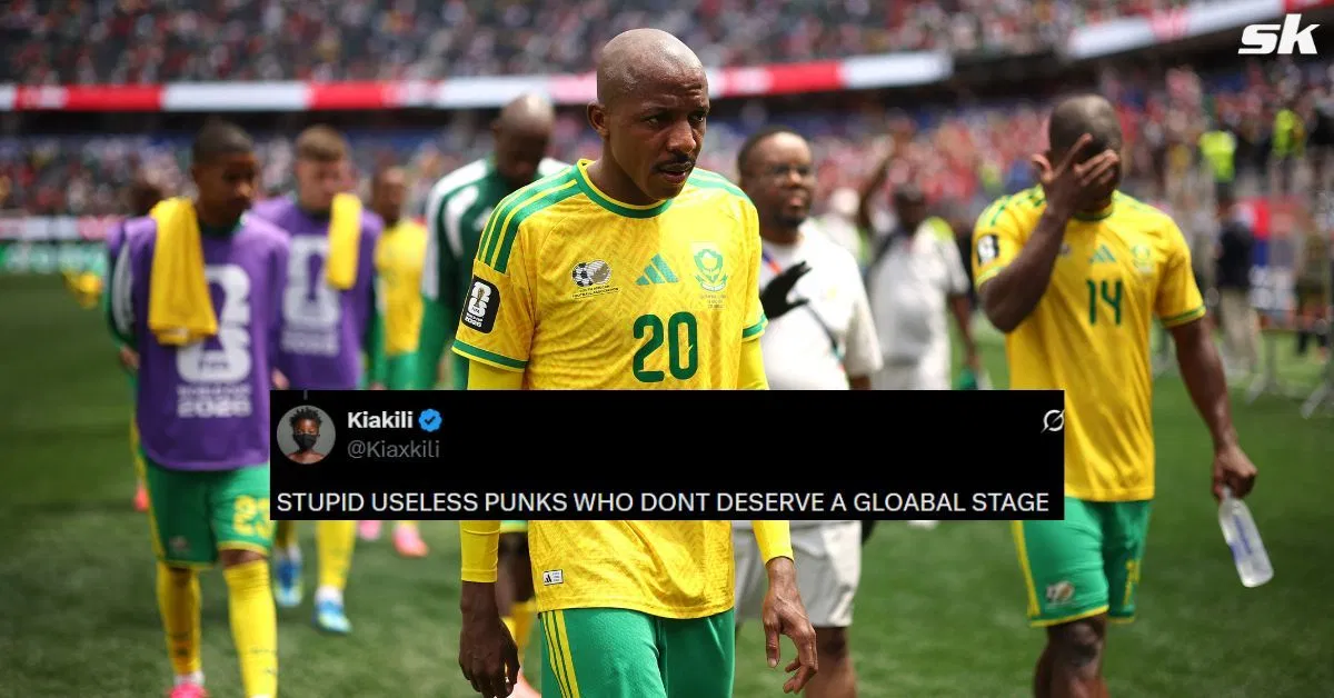 "Futebol covarde", "Eles merecem isso" – Os torcedores criticam a África do Sul após a derrota para o Canadá, que confirmou a eliminação da Copa do Mundo da FIFA