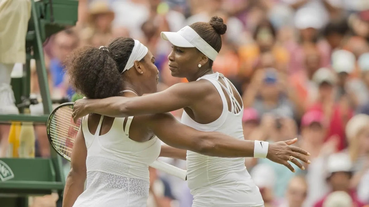 Irmãs Williams jogarão duplas no sábado em Wimbledon
