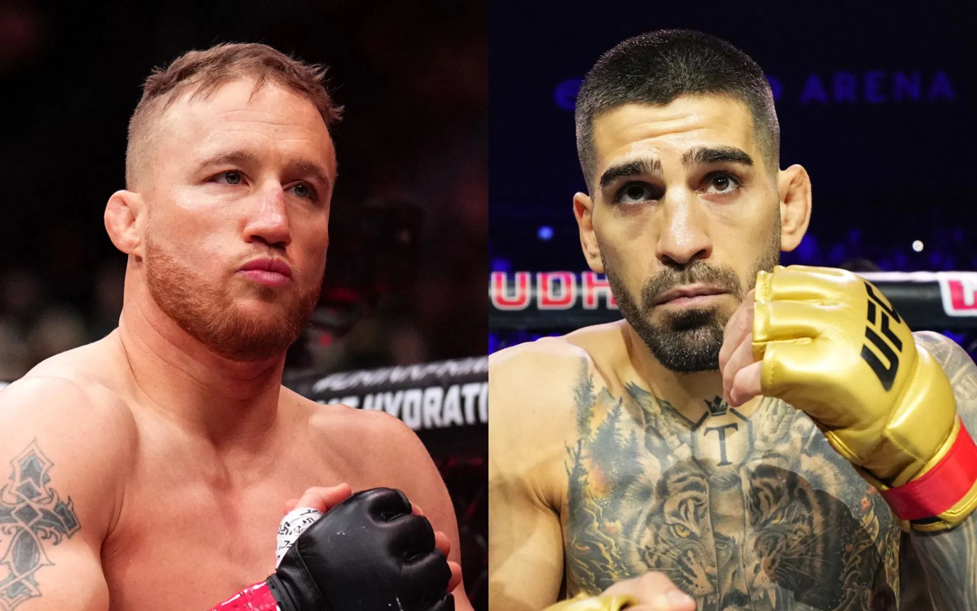 “Ele é muito, muito habilidoso” – Justin Gaethje fala 100% a sério sobre as chances de Ilia Topuria contra o resto do peso leve