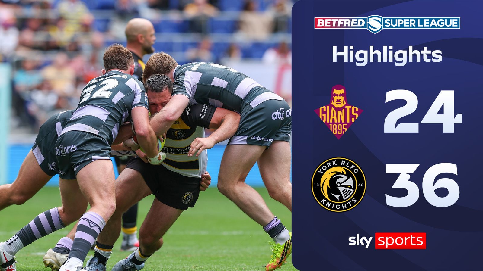 Huddersfield Giants 24-36 York Knights